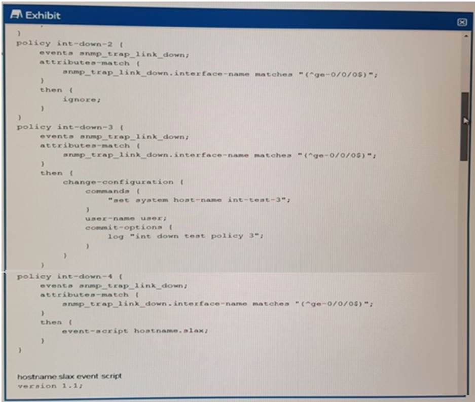 Sample JN0-422 Exam